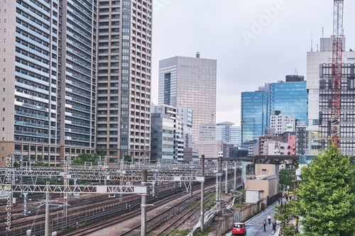 Photography aerial view of the city