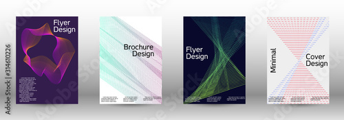 Cover design template set 