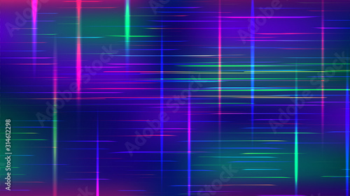 Colorful futuristic speed lines or rays on motion background