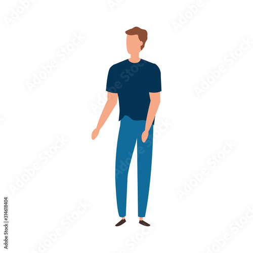 businessman elegant avatar character icon vector illustration design