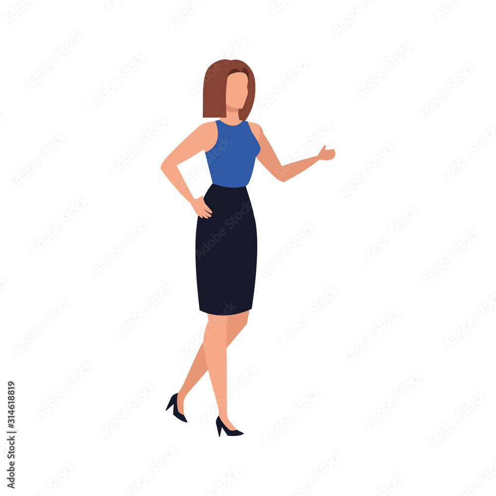 business woman elegant avatar character vector illustration design business woman elegant avatar character vector illustration design