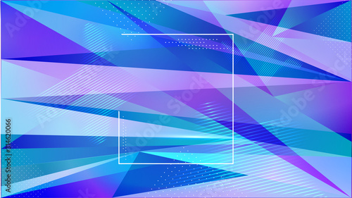 Abstract Gradient Bright Geometric Background with Space for Text.