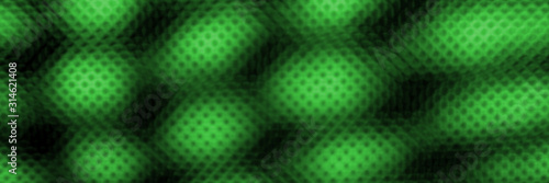 Panoramic blurred green background. Panoramic green texture