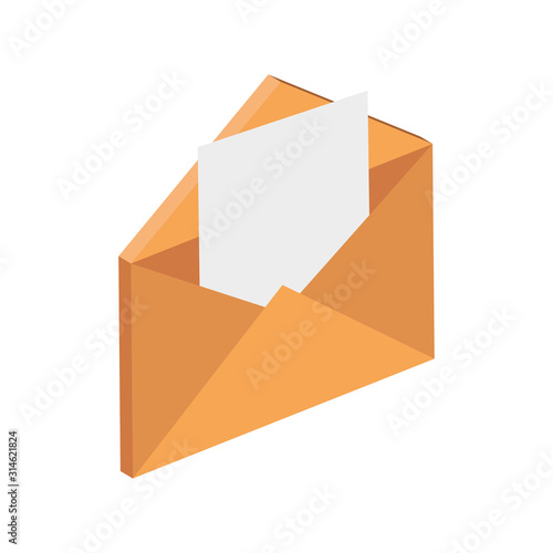 envelope mail communication isolated icon vector illustration design