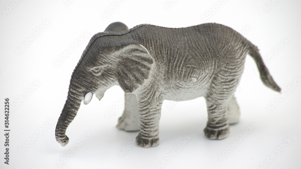  Children's rubber toy elephant