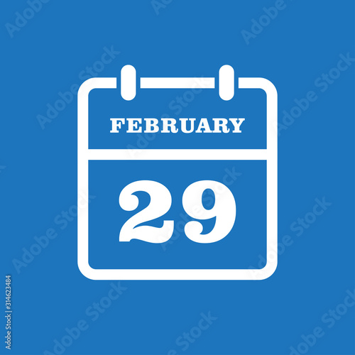 Calendar day 29 February, leap or intercalary year