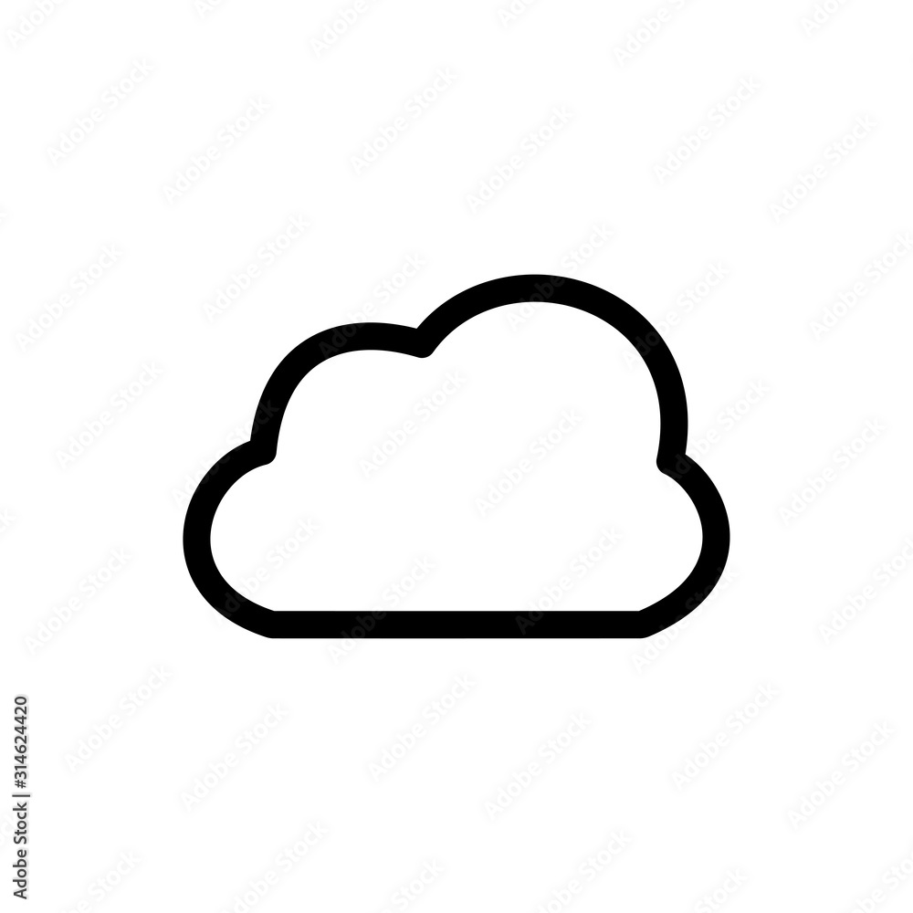 Cloud signage icon design trendy Cloud signage icon design trendy