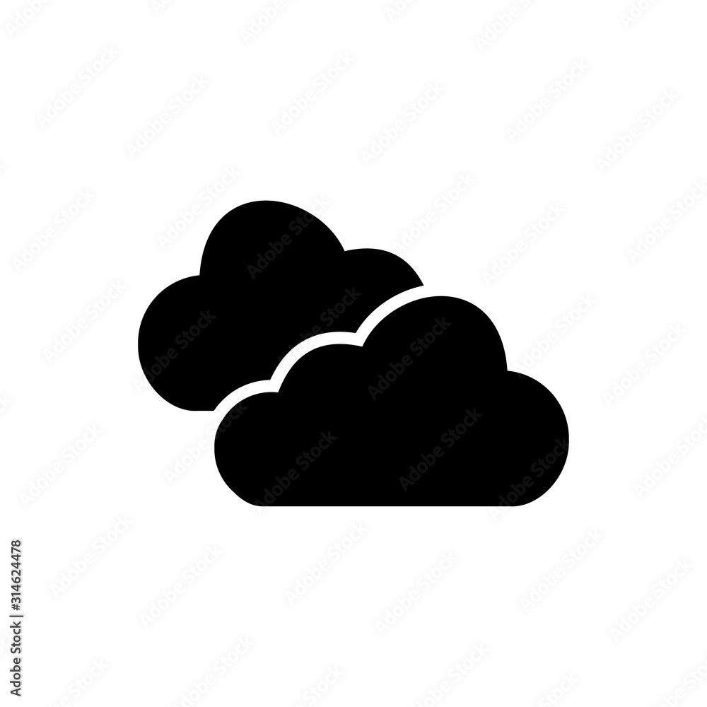 Cloud signage icon design trendy Cloud signage icon design trendy