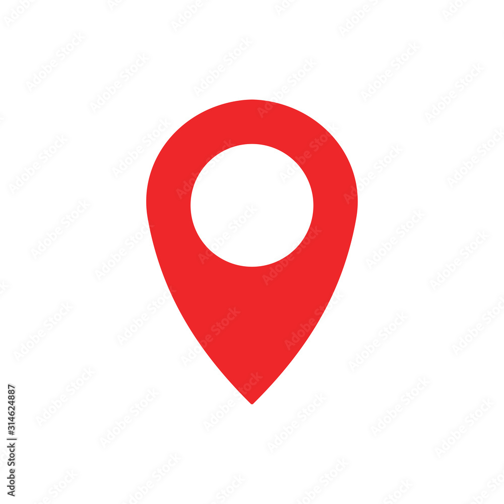 Locator pin map icon trendy Locator pin map icon trendy