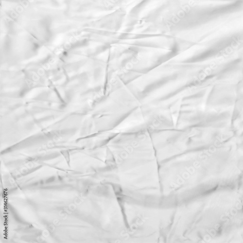3D white fabric texture background and Fabrics that are wrinkled in white, the fabric looks old and the fabric is a white background., illustration, 3D rendering