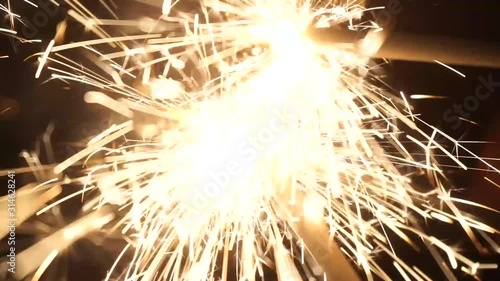 lit sparkles and sparkles sparklers