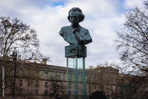 Monument of Ignacy Jan Paderewski in Wroclaw, capital city of Lower Silesian Province, Poland photo