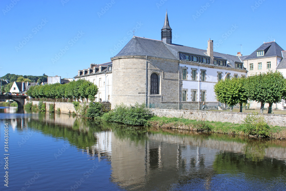 River Blavet in Pontivy, France	