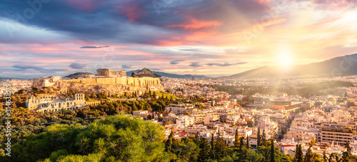 Panoramic View over Athens by Sunrise