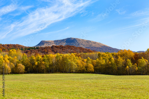 peak of Tarnica mountain in Poland - Bieszczady mountains