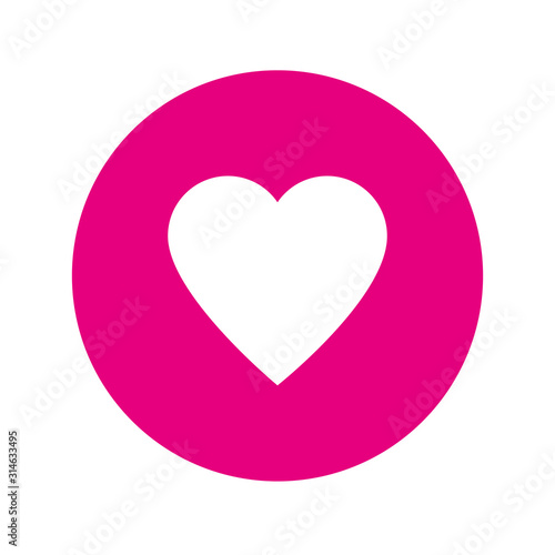 heart social media reaction design