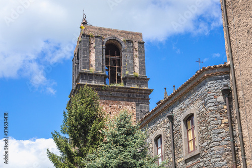 Saint Nicholas Church located in historic part of Randazzo city on Sicily Island in Italy
