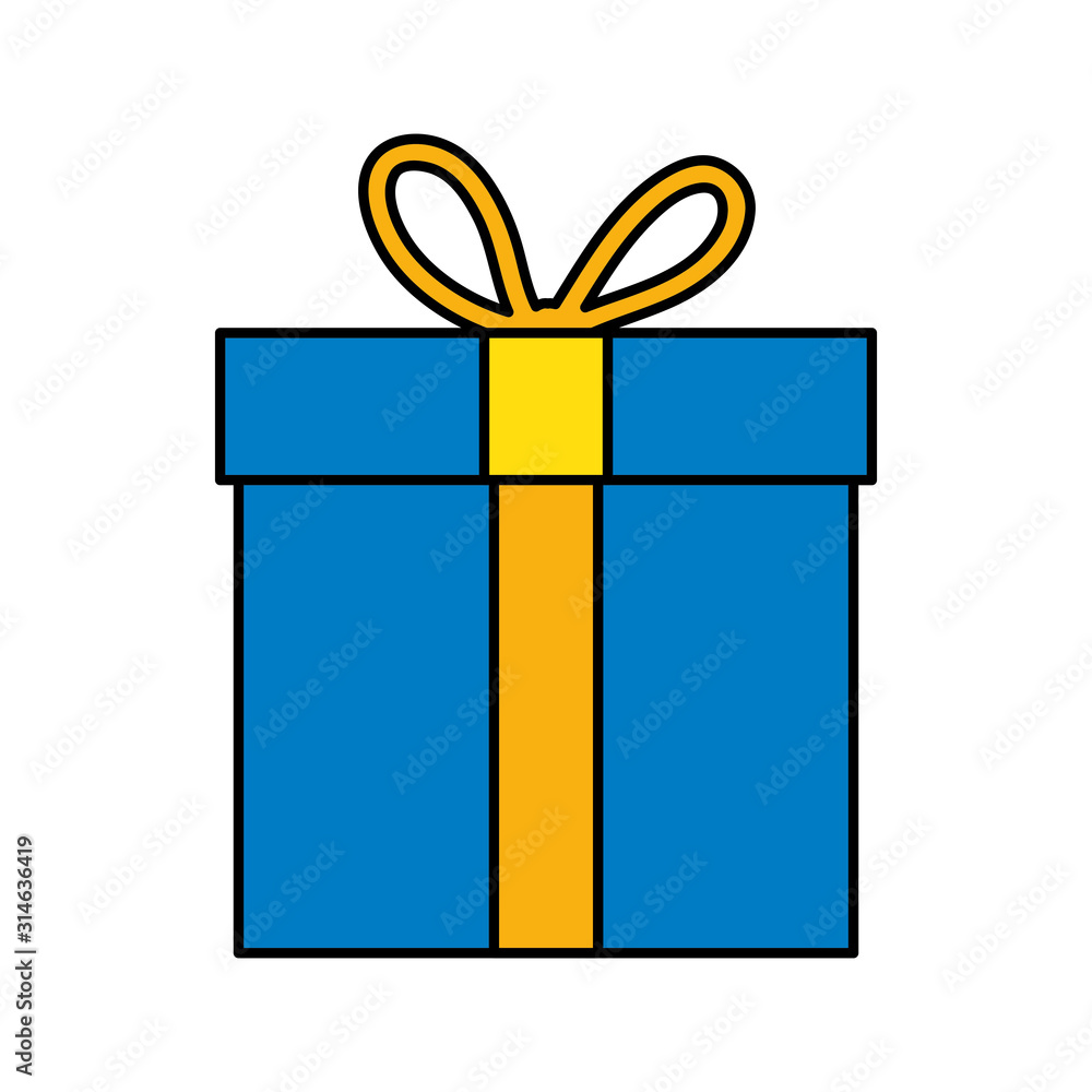 gift box present isolated icon vector illustration design gift box present isolated icon vector illustration design