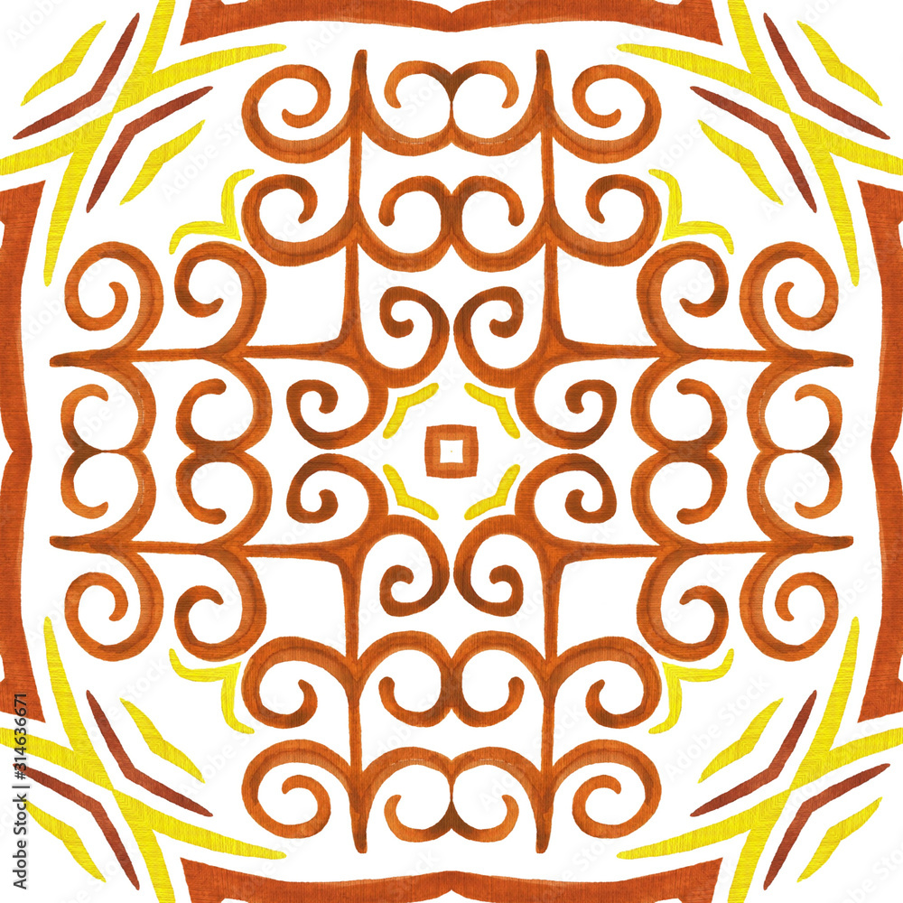 Fototapeta premium Stylized african tribal colorful motif in ethnic style. Geometric seamless pattern for site backgrounds, wallpaper, wrapping paper, fashion design and decor.