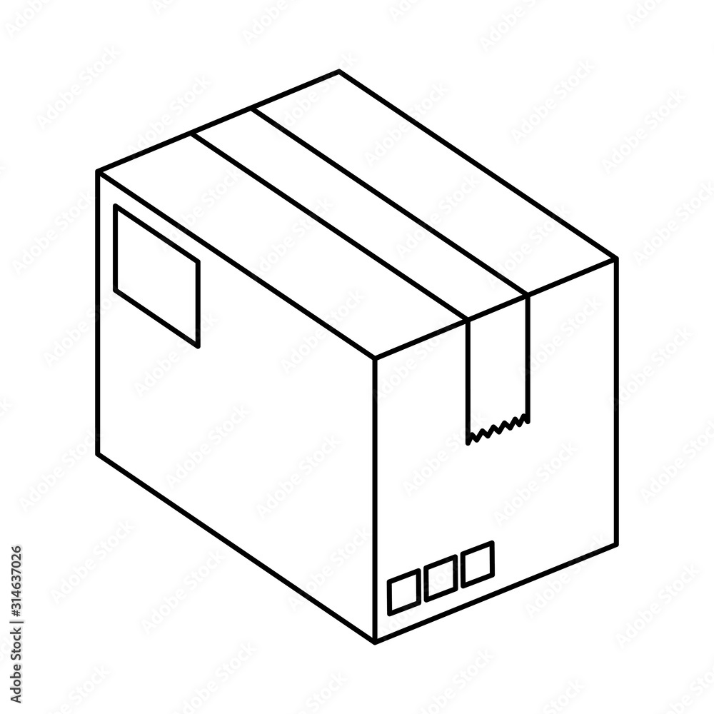 box package cargo isolated icon vector illustration design box package cargo isolated icon vector illustration design