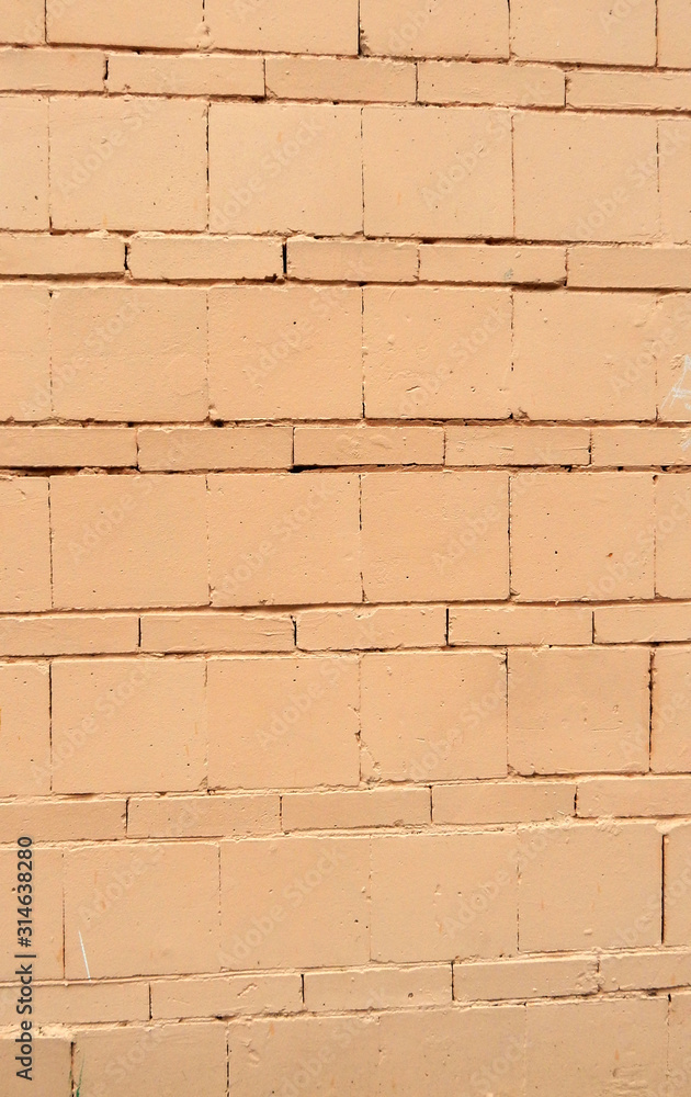 Obraz premium block and brick wall painted in beige