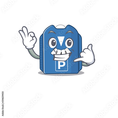 Call me funny parking disc mascot picture style