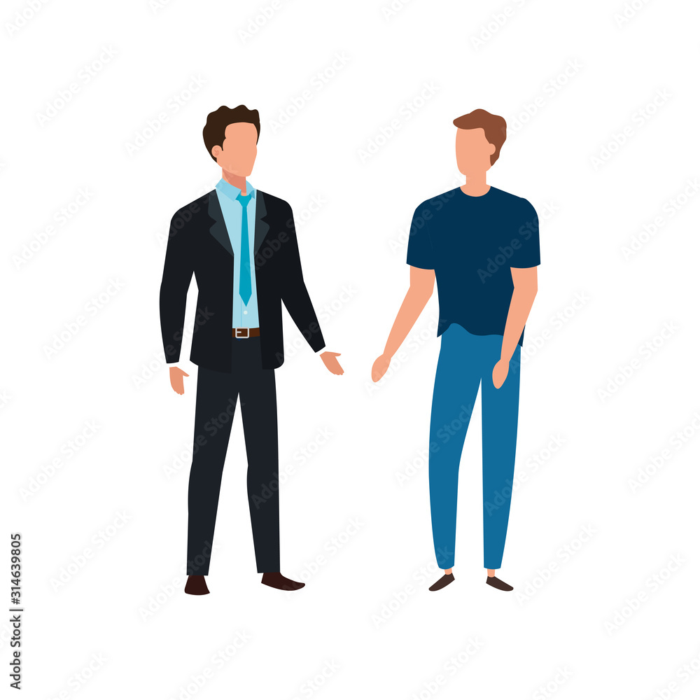 businessmen elegant avatar character icon vector illustration design businessmen elegant avatar character icon vector illustration design
