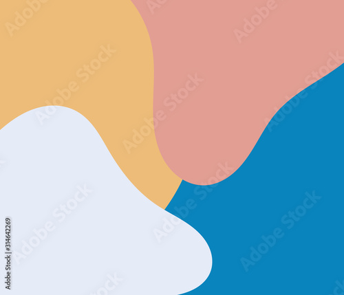 Abstract funny color overlap background