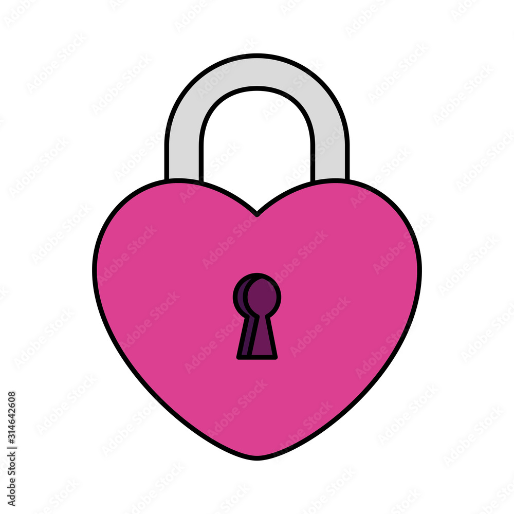 padlock in shape heart isolated icon vector illustration design padlock in shape heart isolated icon vector illustration design