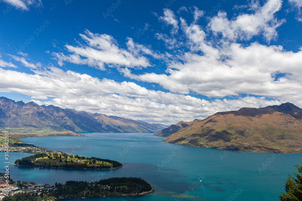 Fototapeta premium ワナカ湖 テカポ湖 レイク ハウェア 風景