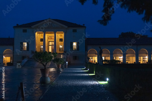 Villa Emo in Treviso at night