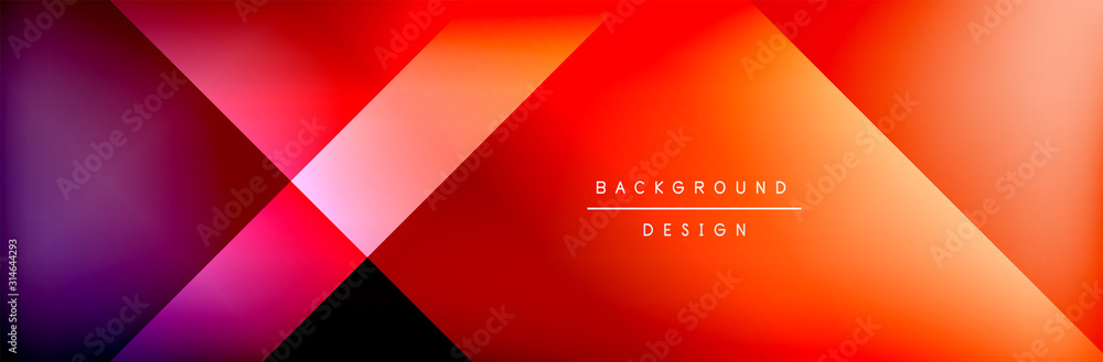 Abstract background - squares and lines composition created with lights and shadows. Technology or business digital template
