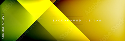 Abstract background - squares and lines composition created with lights and shadows. Technology or business digital template