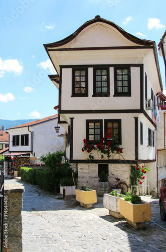 Fotografie Old traditional architecture of Ohrid, Republic of North Macedonia