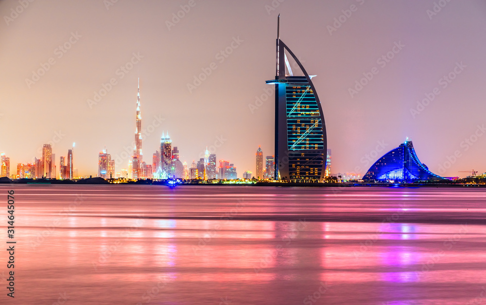 DUBAI, UAE JANUARY 20, 2016 Burj Al Arab is a luxury 5 star hotel
