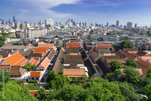 the city scape between oldtown and modern