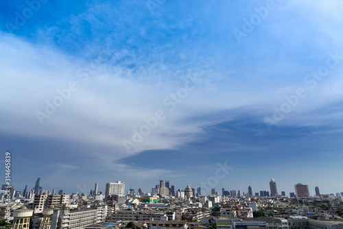 Bangkok city and the bluesky