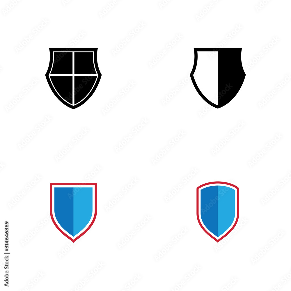 Set Shield Logo Template vector symbol Set Shield Logo Template vector symbol