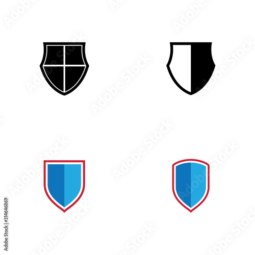 Set Shield Logo Template vector symbol Free Download Set Shield Logo Template vector symbol - GFXLoad