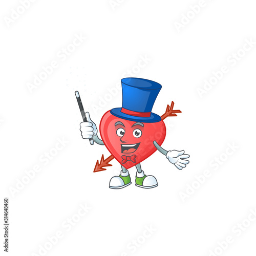 A picture of arrow love performance as a Magician