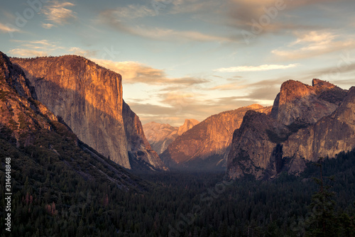Yosemite Dome at sunset