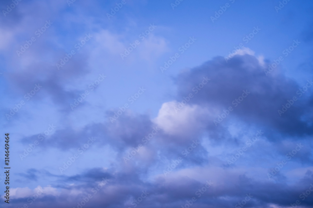 sky with clouds before sunrise
