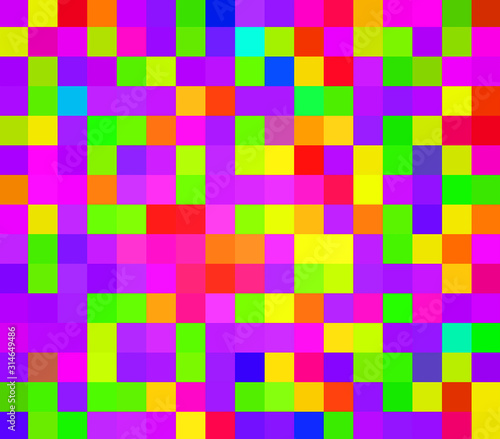 multicolored cubes of different colors for design