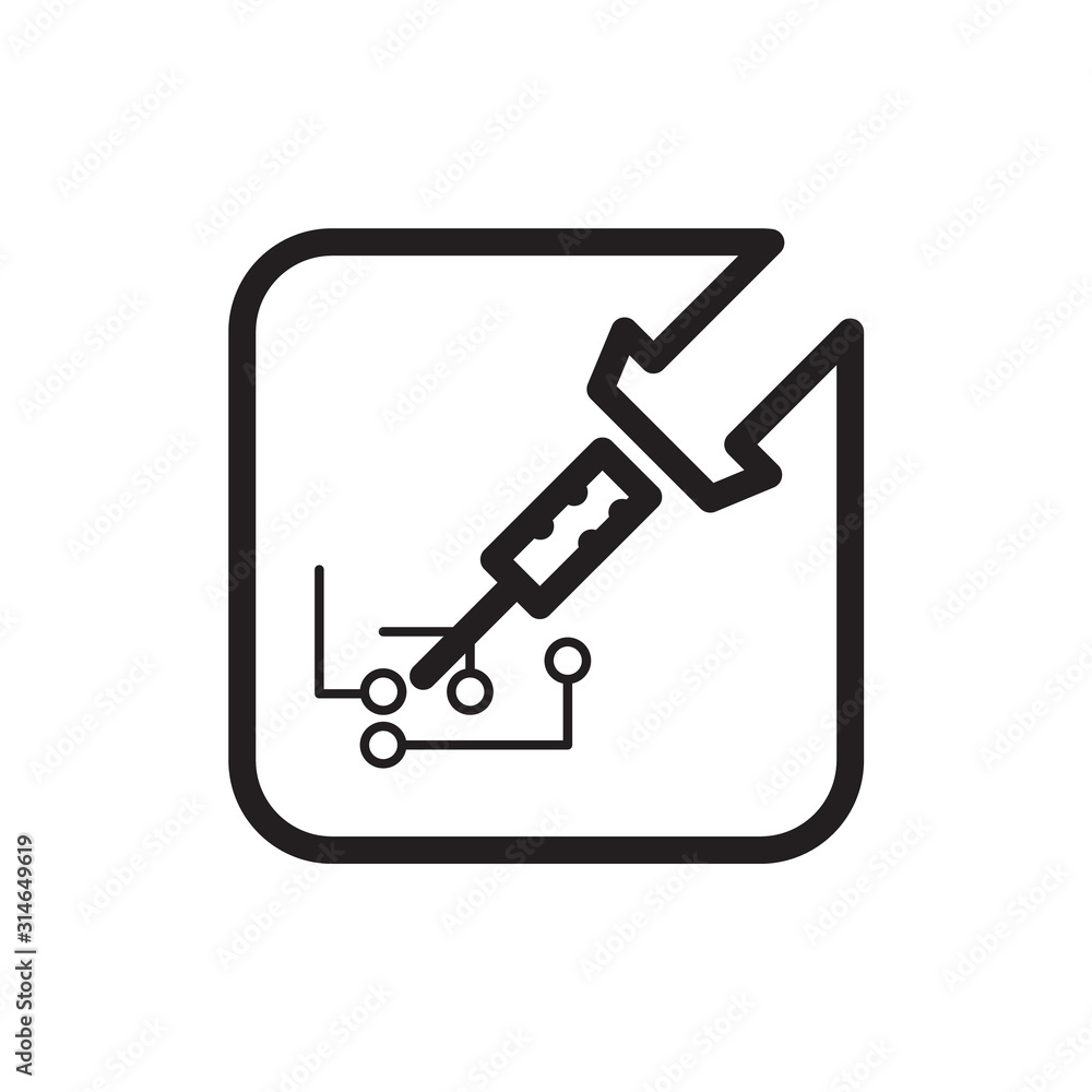 vector icon soldering iron in white background vector icon soldering iron in white background