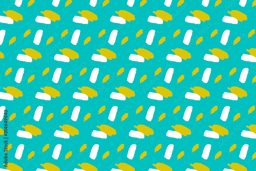 Abstract seamless pattern . Yellow white watercolor brushes texture on bleached coral background. Design for app, banner, textile, fabric, wrapping paper. Abstract seamless pattern . Yellow white watercolor brushes texture on bleached coral background. Design for app, banner, textile, fabric, wrapping paper.