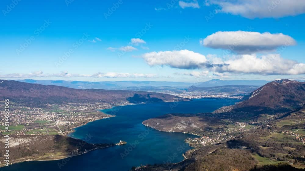 Timelapse du lac d'Annecy, Haute Savoie, France Timelapse du lac d'Annecy, Haute Savoie, France