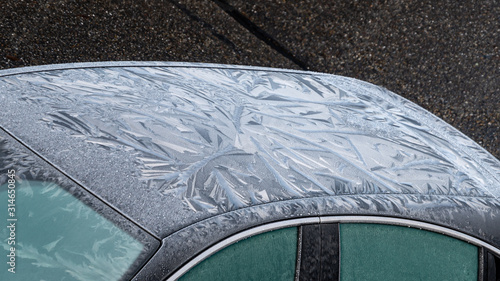 frozen detail of a car