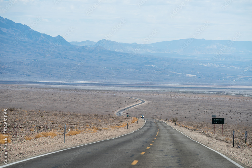 Drive through Death Valley