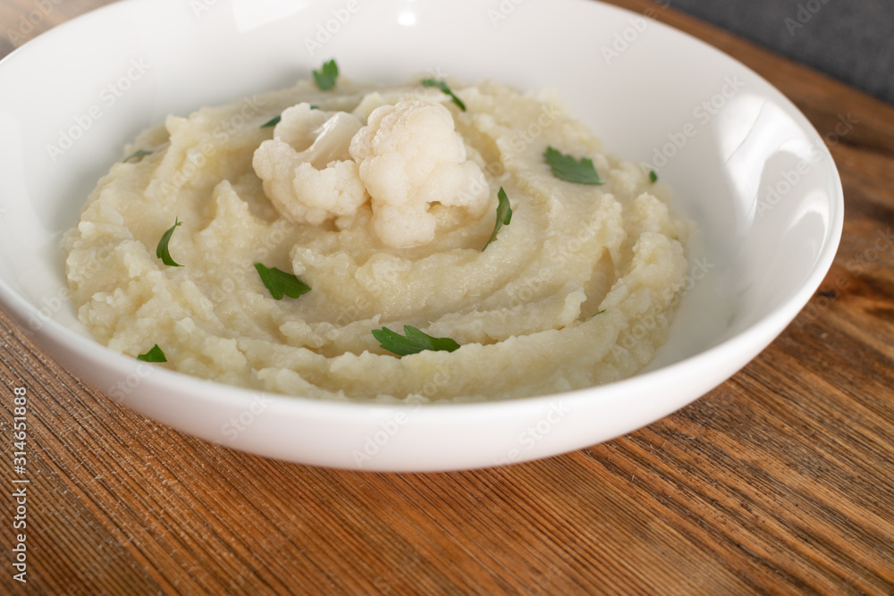 Homemade Cauliflower Puree or Colcannon with Mashed Cabbage Homemade Cauliflower Puree or Colcannon with Mashed Cabbage