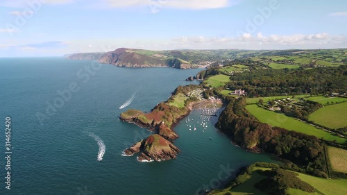 United Kingdom, Devon, North Devon coast, coastal scenery at Watermouth Bay near Ilfracombe